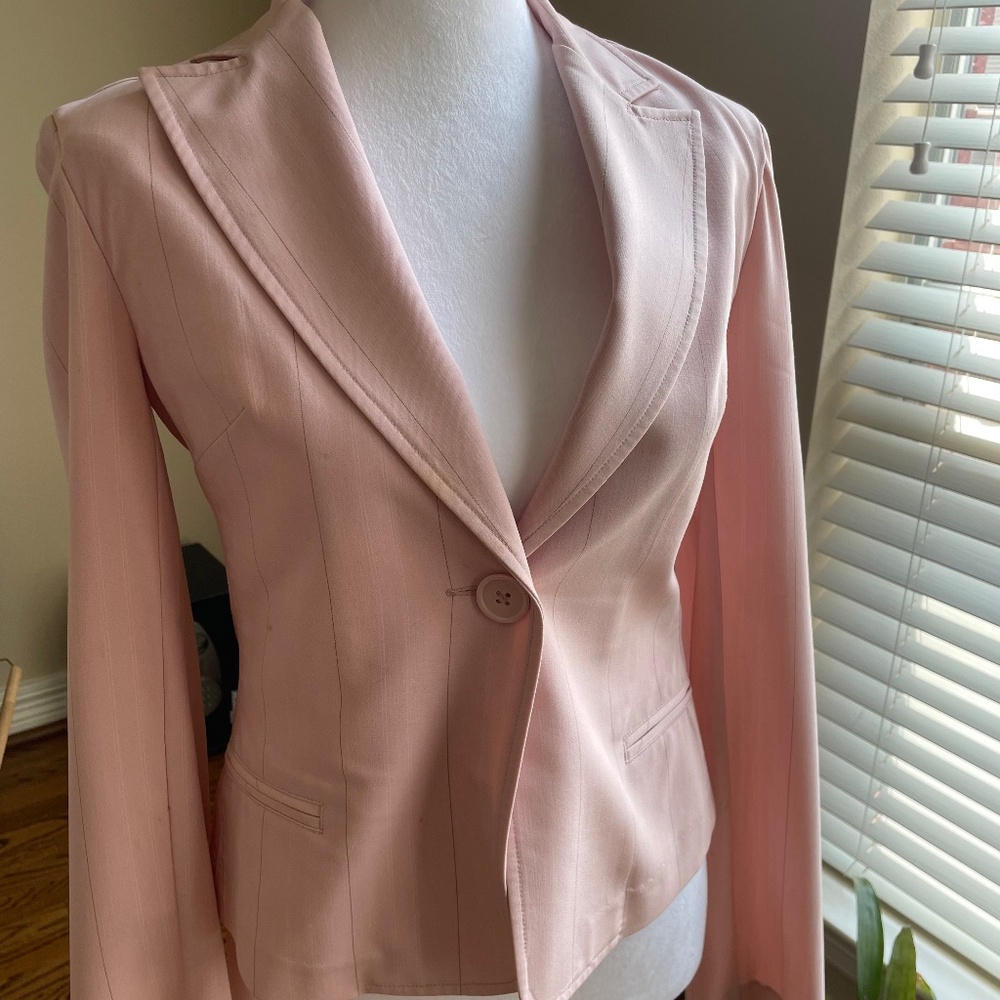 Blazer peach/pink w/tiny pinstripes